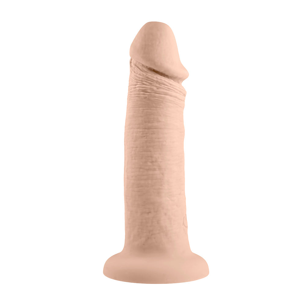 Evolved Rechargeable Vibrating 6 in. Silicone Dildo Light - Fantasies Boutique