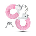 Blush Temptasia Adjustable Faux Fur Cuffs Pink - Fantasies Boutique