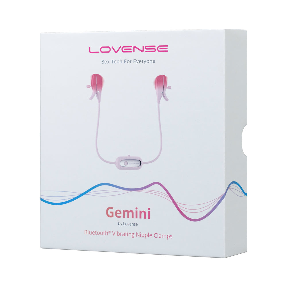 Lovense Gemini Bluetooth Rechargeable Vibrating Nipple Clamps - Fantasies Boutique