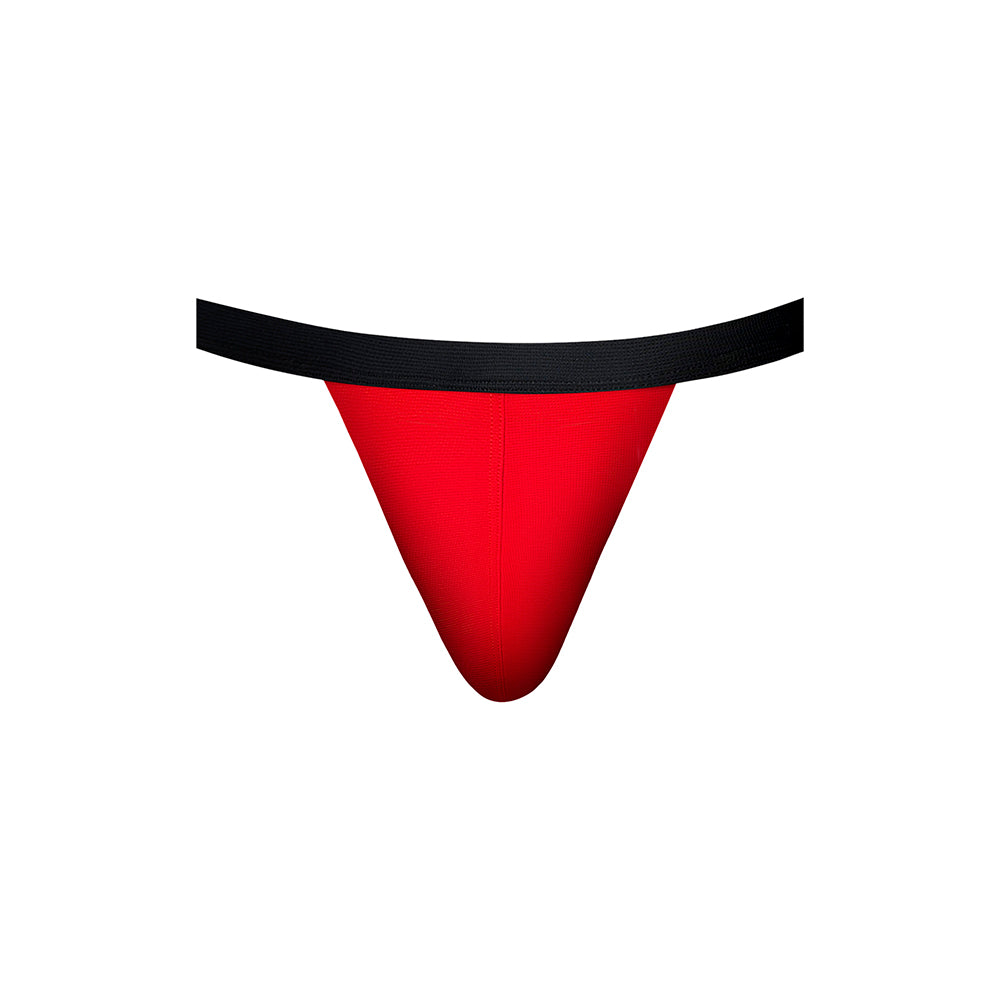 Male Power Hot Mesh Jock Black/Red L/XL