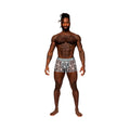Male Power Sheer Prints Seamless Sheer Short Optical M - Fantasies Boutique