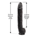 Dick Rambone: 18 in. x 2.5 in. Black - Fantasies Boutique