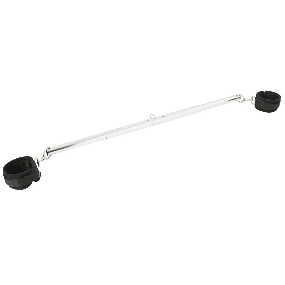Sportsheets Expandable Spreader Bar & Cuffs Set Black - Fantasies Boutique