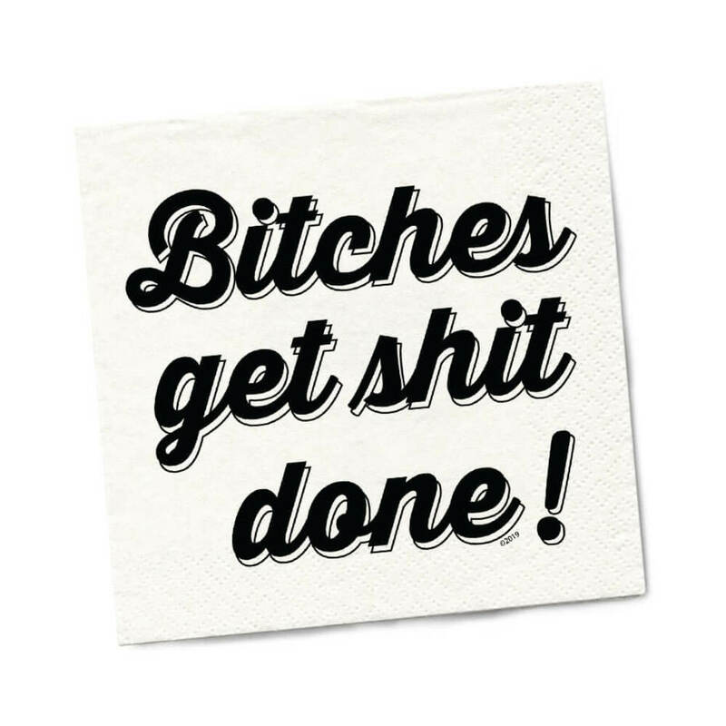 Twisted Wares Bitches Get Shit Done Napkins 20-Pack - Fantasies Boutique