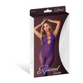 Magic Silk Seamless Halter Bodystocking Purple O/S