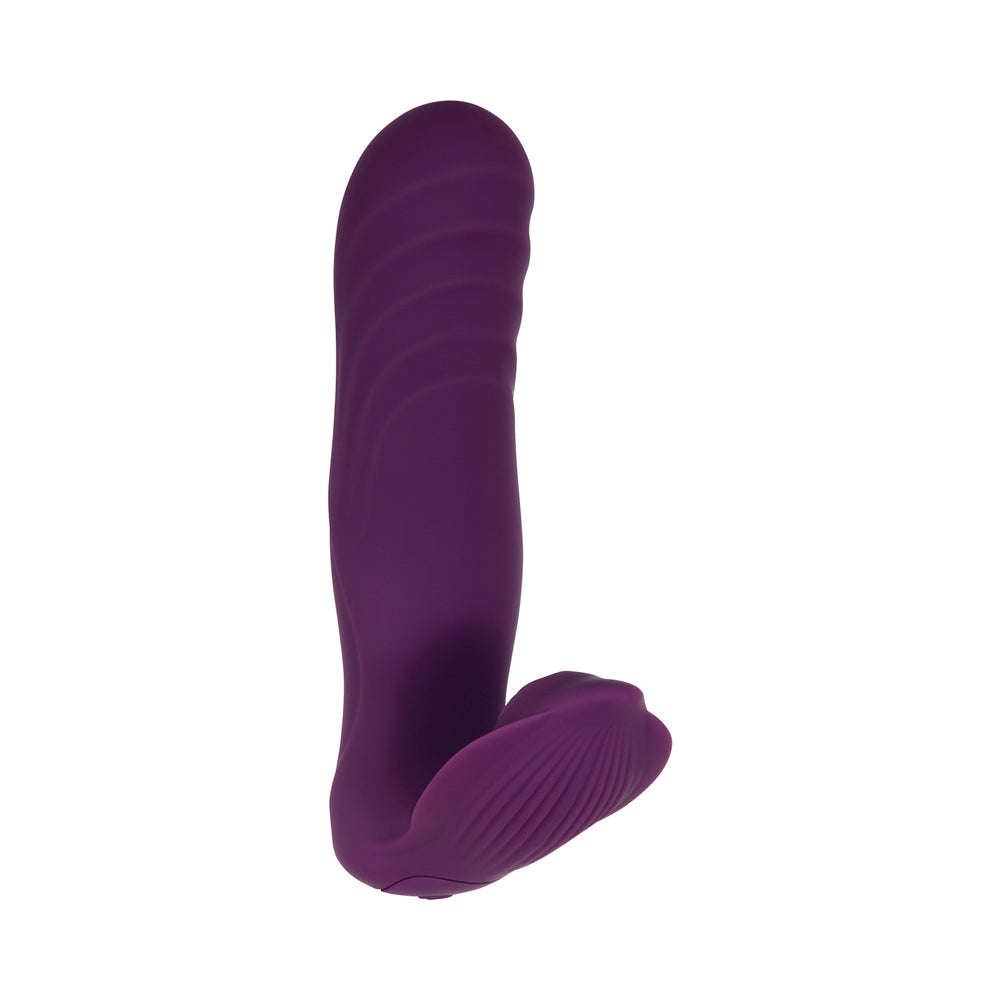 Gender X Velvet Hammer Rechargeable Remote-Controlled Thumping Thrusting Dual Stimulator Purple - Fantasies Boutique