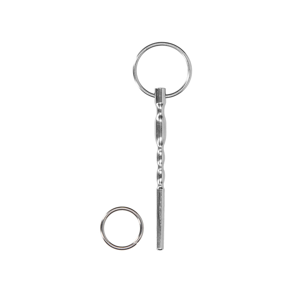 Ouch! Urethral Sounding Stainless Steel Plug With Ring 7.5 mm
