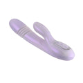 Playboy Bumping Bunny Rechargeable Thrusting Warming Silicone Dual Stimulation Vibrator Opal - Fantasies Boutique