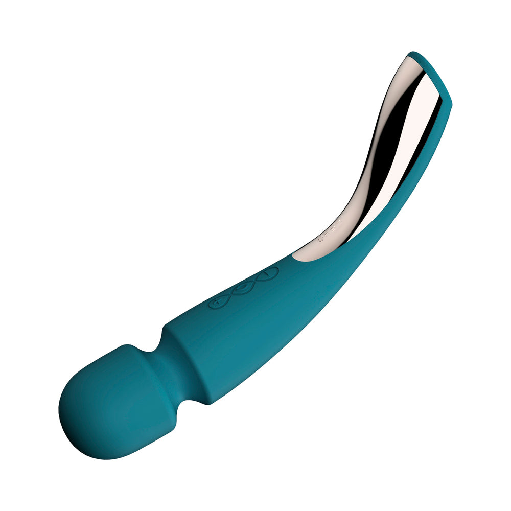 LELO SMART WAND 2 Medium Rechargeable Wand Vibrator Ocean Blue - Fantasies Boutique