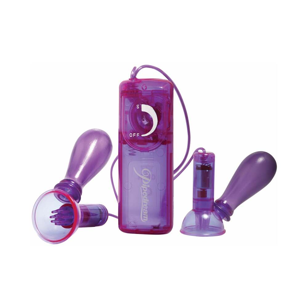 Fetish Fantasy Series Vibrating Nipple Pumps with Remote - Fantasies Boutique