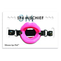 Sportsheets Sex & Mischief Silicone Lips Adjustable Open-Mouth Gag Pink - Fantasies Boutique