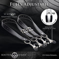 Master Series Spread Labia Spreader Straps With Clamps - Fantasies Boutique