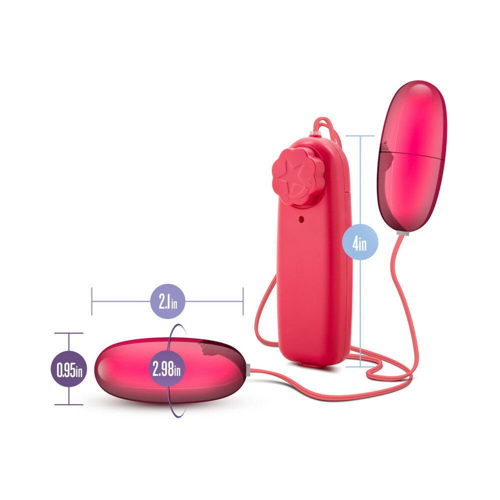 B Yours Double Pop Eggs Remote-Controlled Dual Bullet Vibrator Cerise - Fantasies Boutique