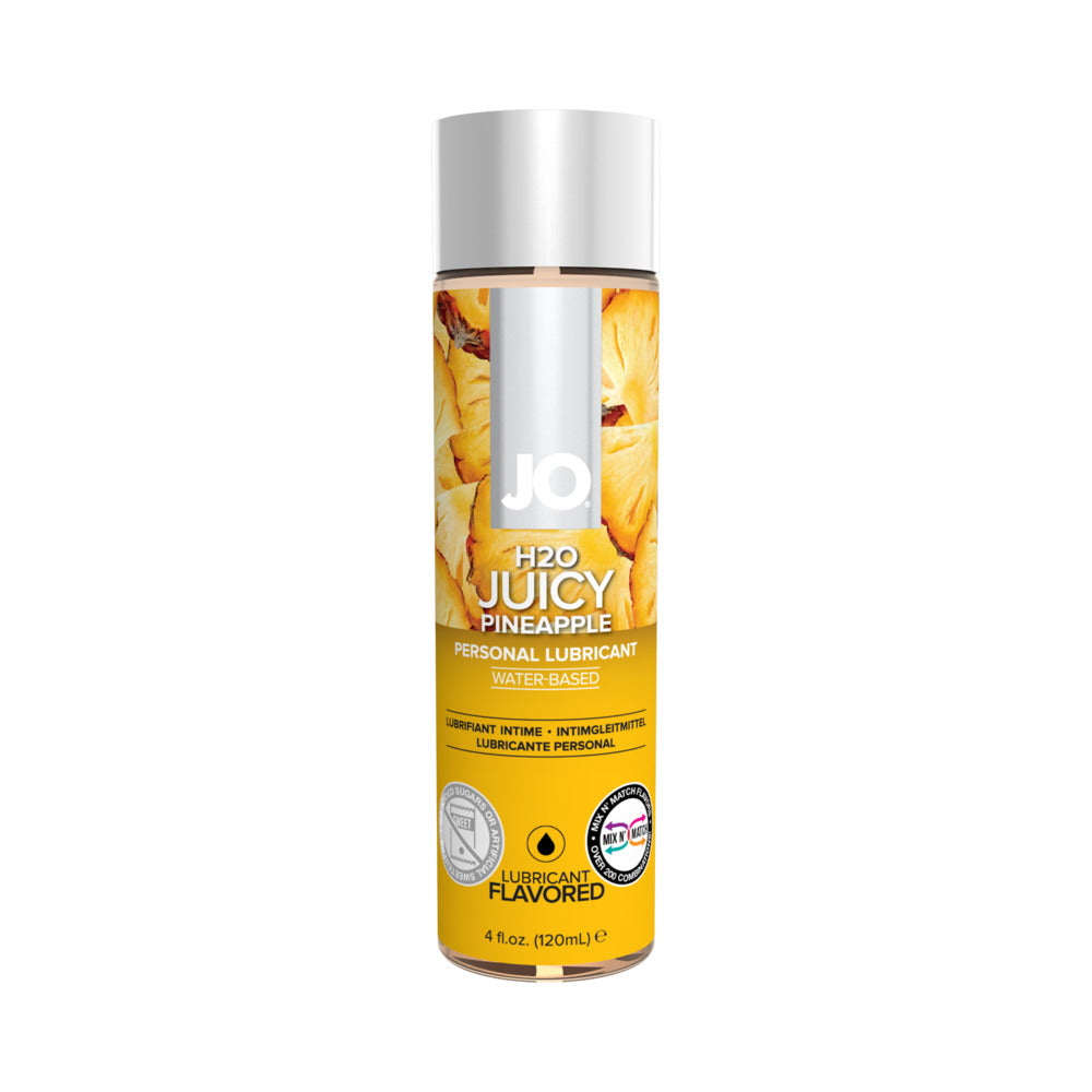 JO H2O Juicy Pineapple Flavored Water-Based Lubricant 4 oz. - Fantasies Boutique