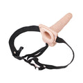 Erection Assistant Hollow Strap-On Vibrating 6 in. White - Fantasies Boutique