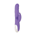 Evolved Thick & Thrust Bunny Rechargeable Thrusting Silicone Rabbit Vibrator Purple - Fantasies Boutique