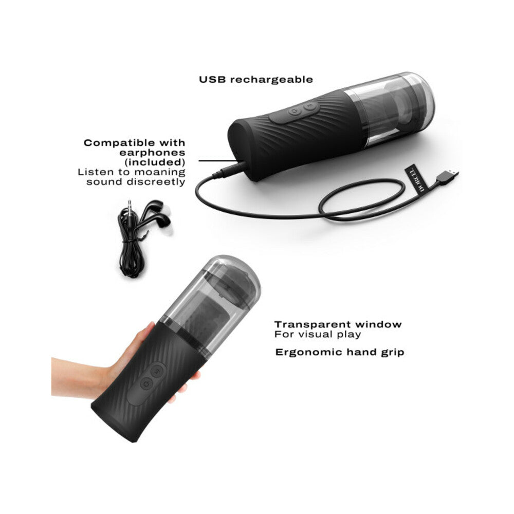Dorcel Thrust Blow Rechargeable Thrusting Vaginal Masturbator with Removeable Suction Cup - Fantasies Boutique