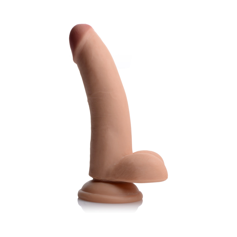 USA Cocks 8 in. Ameriskin Dual Density Dildo Light