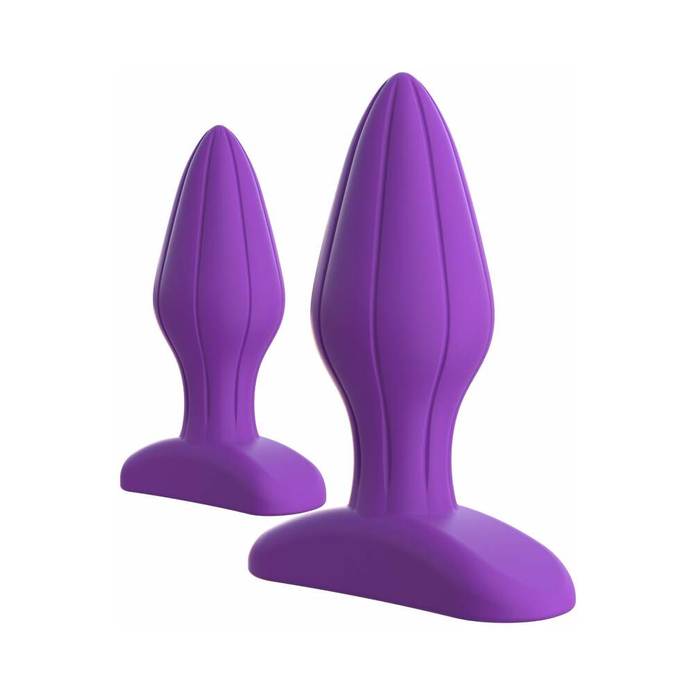 Fantasy For Her 2-Piece Silicone Her Designer Love Plug Set Purple - Fantasies Boutique