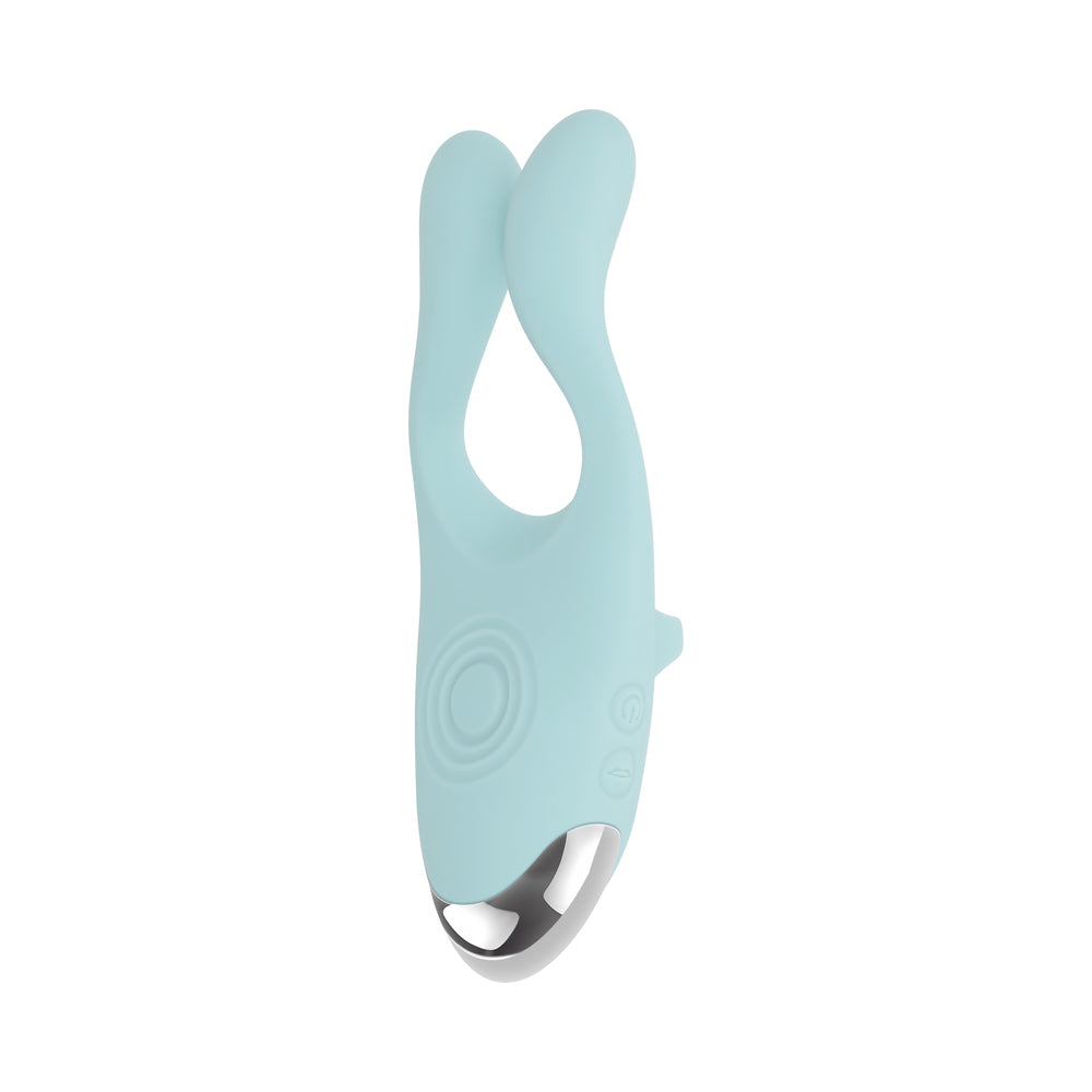 Evolved Couples Therapy Rechargeable Silicone Flexible Arm Tapping Finger Vibrator Mint