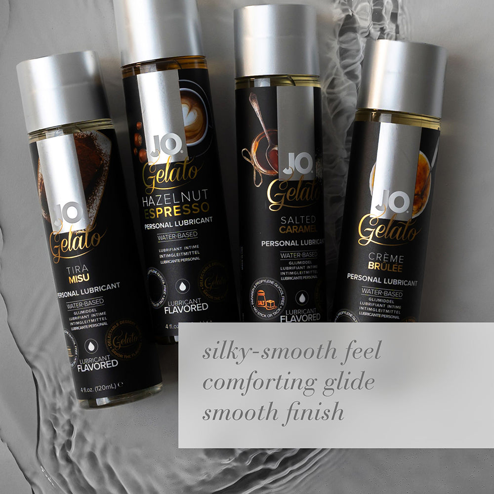 JO Gelato Salted Caramel Flavored Water-Based Lubricant 4 oz. - Fantasies Boutique