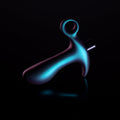 Anal Adventures Matrix Teleportation Plug Lunar Blue - Fantasies Boutique