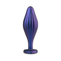 Anal Adventures Matrix Silicone Wavy Bling Plug Sapphire
