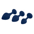 Playboy Tail Trainer 3-Piece Silicone Anal Plug Training Kit Navy - Fantasies Boutique