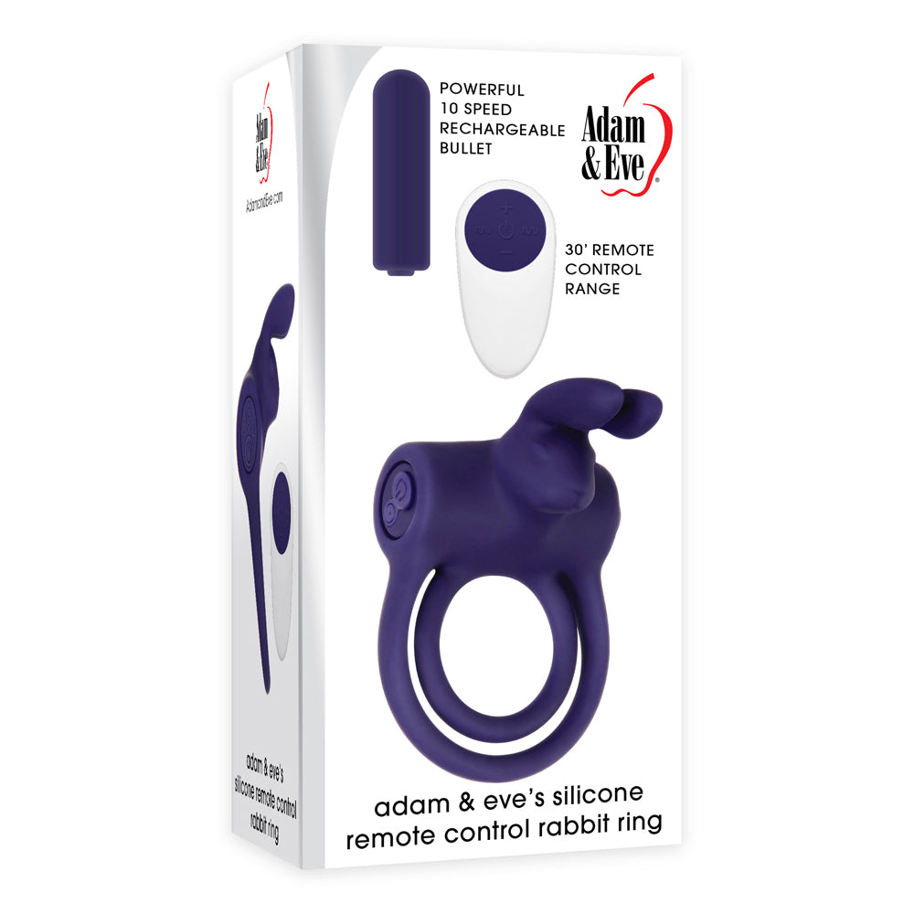 A&E Recharge Remote Rabbit Cockring Pur - Fantasies Boutique