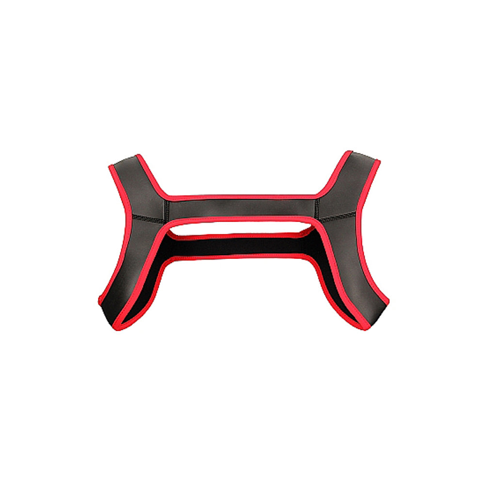 Ouch! Puppy Play Neoprene Harness Red L/XL - Fantasies Boutique