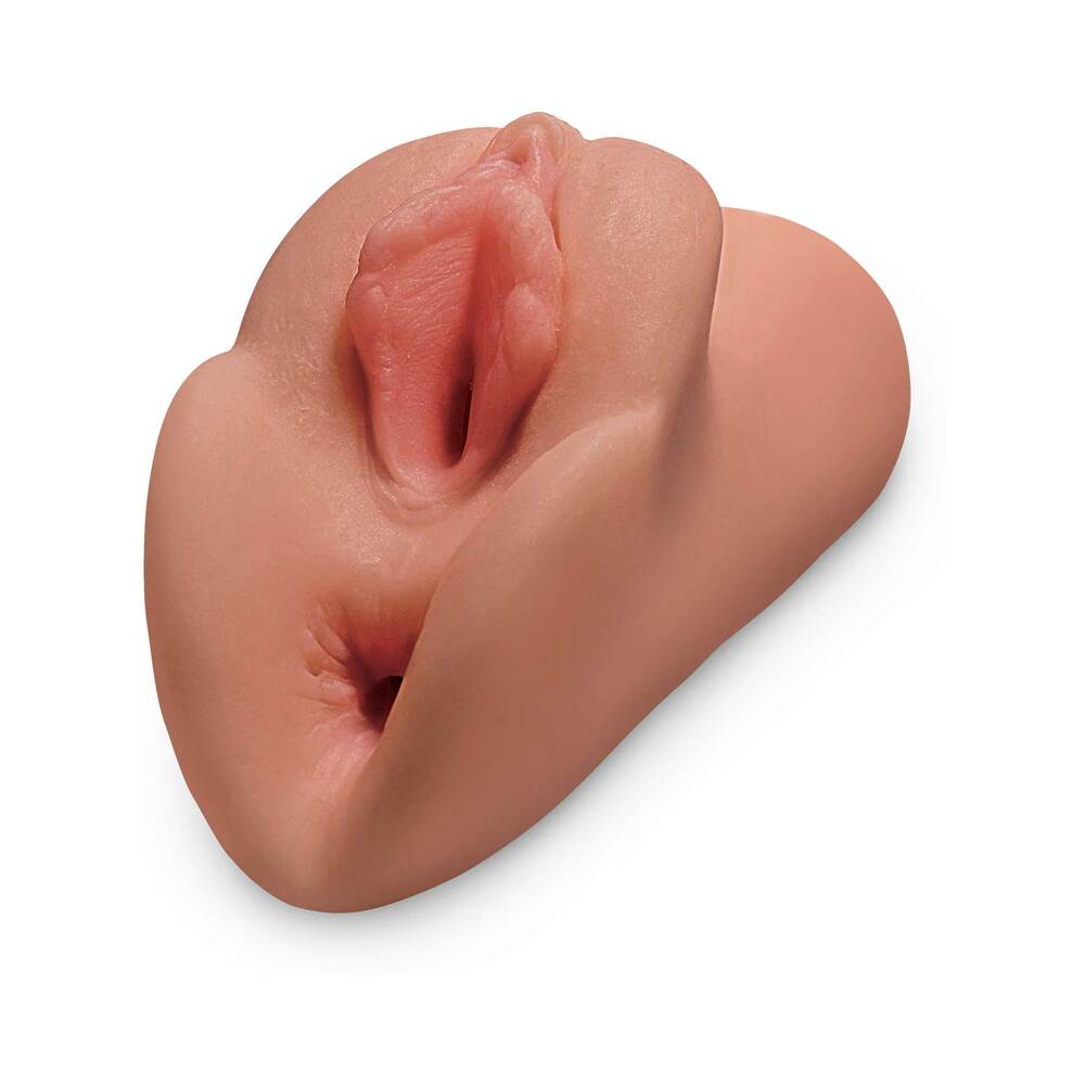 PDX Plus Perfect Pussy Double Stroker Tan - Fantasies Boutique