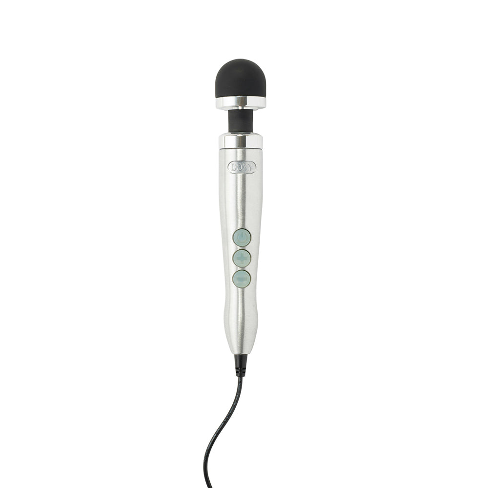 Doxy Die Cast 3 Compact Wand Vibrator Brushed Metal - Fantasies Boutique