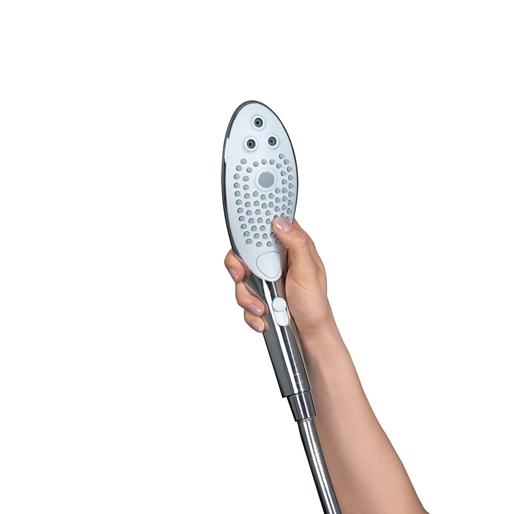 Womanizer Wave Shower Head Masturbator Chrome - Fantasies Boutique