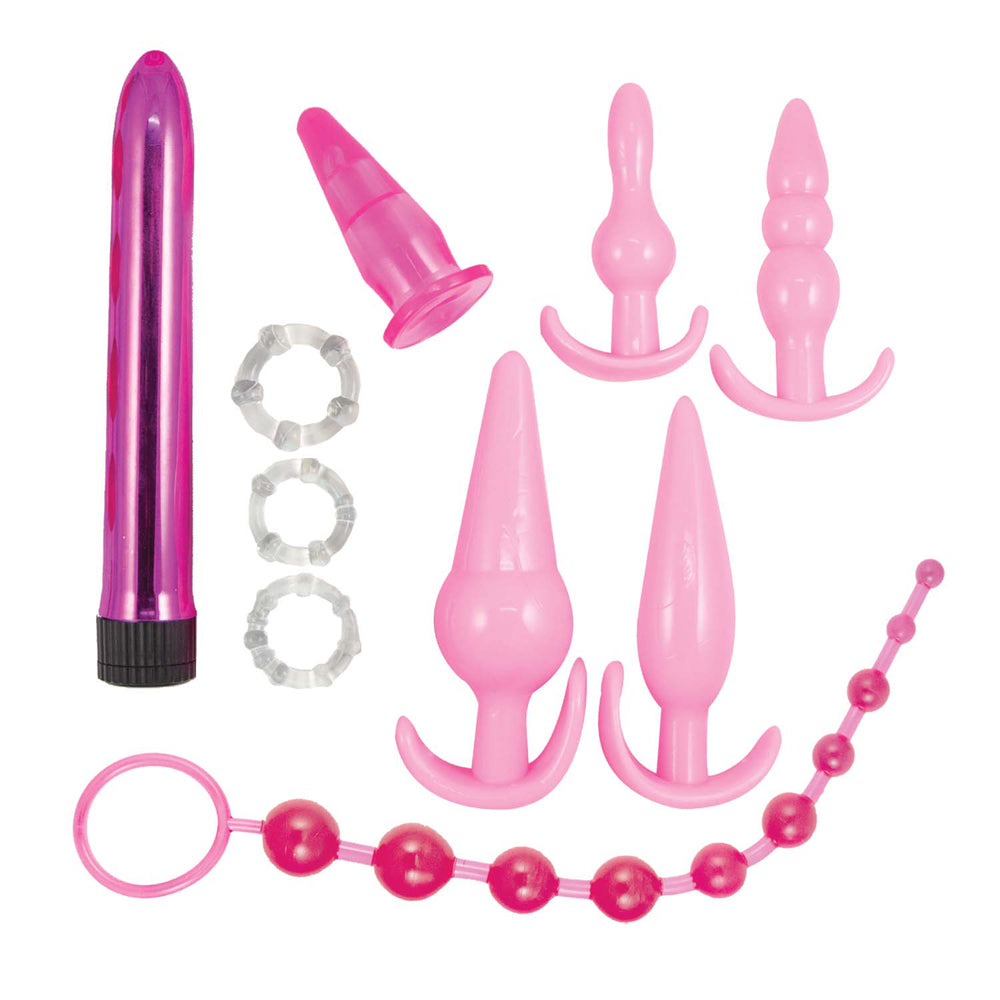 Pink Elite Collection Anal Play Kit Pink - Fantasies Boutique