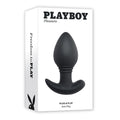 Playboy Plug & Play Rechargeable Remote Controlled Vibrating Silicone Anal Plug Navy - Fantasies Boutique