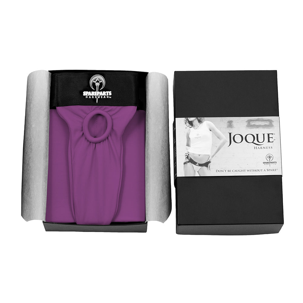 SpareParts Joque Double Strap Harness Purple Size B - Fantasies Boutique