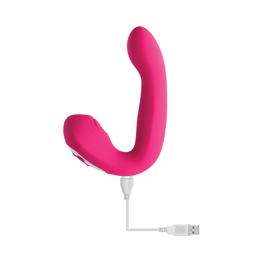 Evolved Buck Wild Rechargeable Silicone Dual Stimulator Pink - Fantasies Boutique