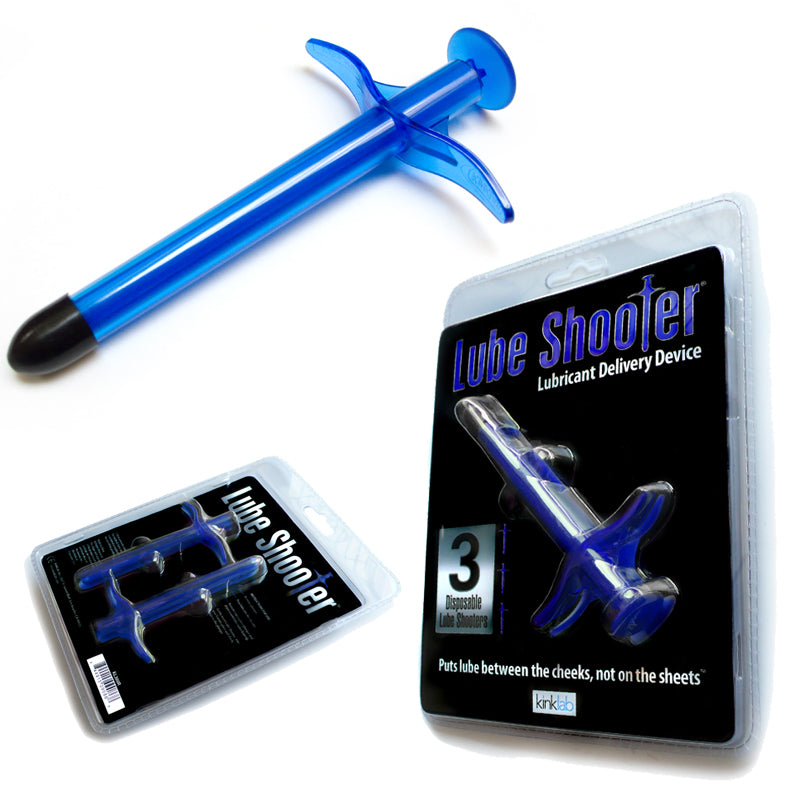 KinkLab Lube Shooter Blue (3pk) - Fantasies Boutique
