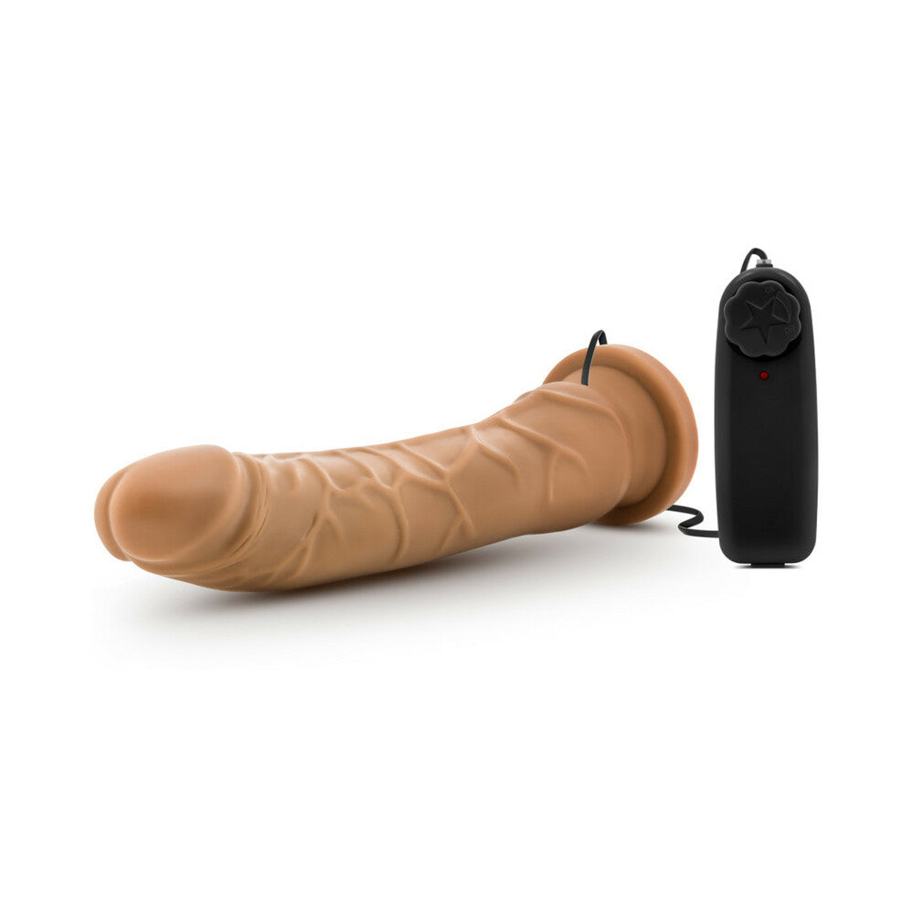 Dr. Skin Remote-Controlled Realistic 8.5 in. Vibrating Dildo Tan - Fantasies Boutique