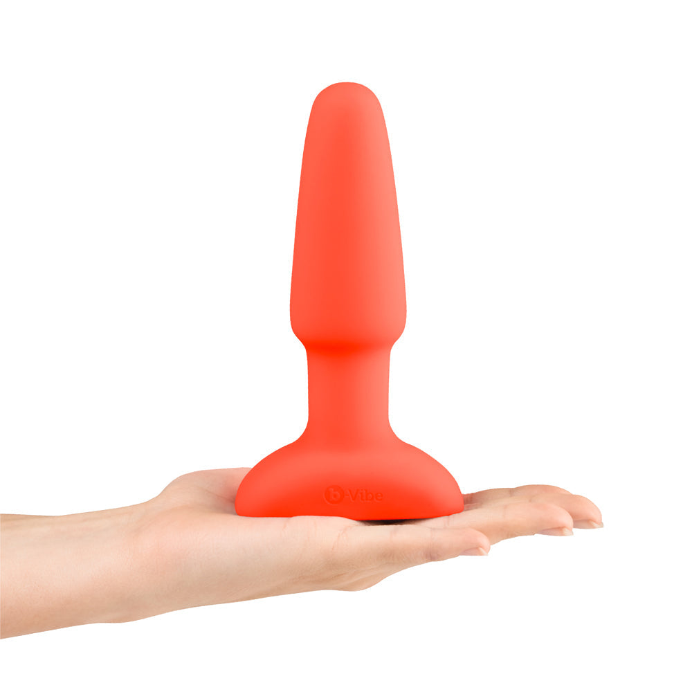 b-Vibe Rimming 2 Rotating and Vibrating Remote Control Plug Orange - Fantasies Boutique