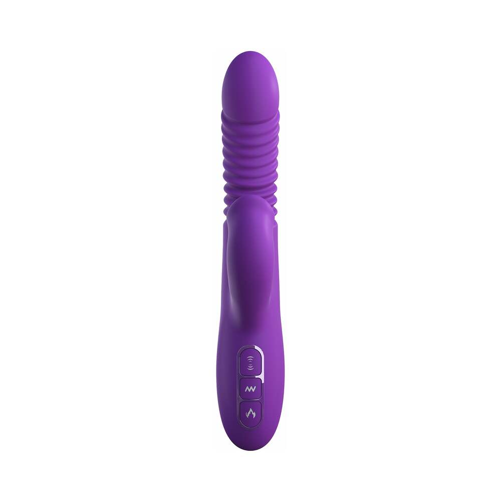 Fantasy For Her Rechargeable Silicone Ultimate Thrusting Clit Stimulate-Her Purple - Fantasies Boutique