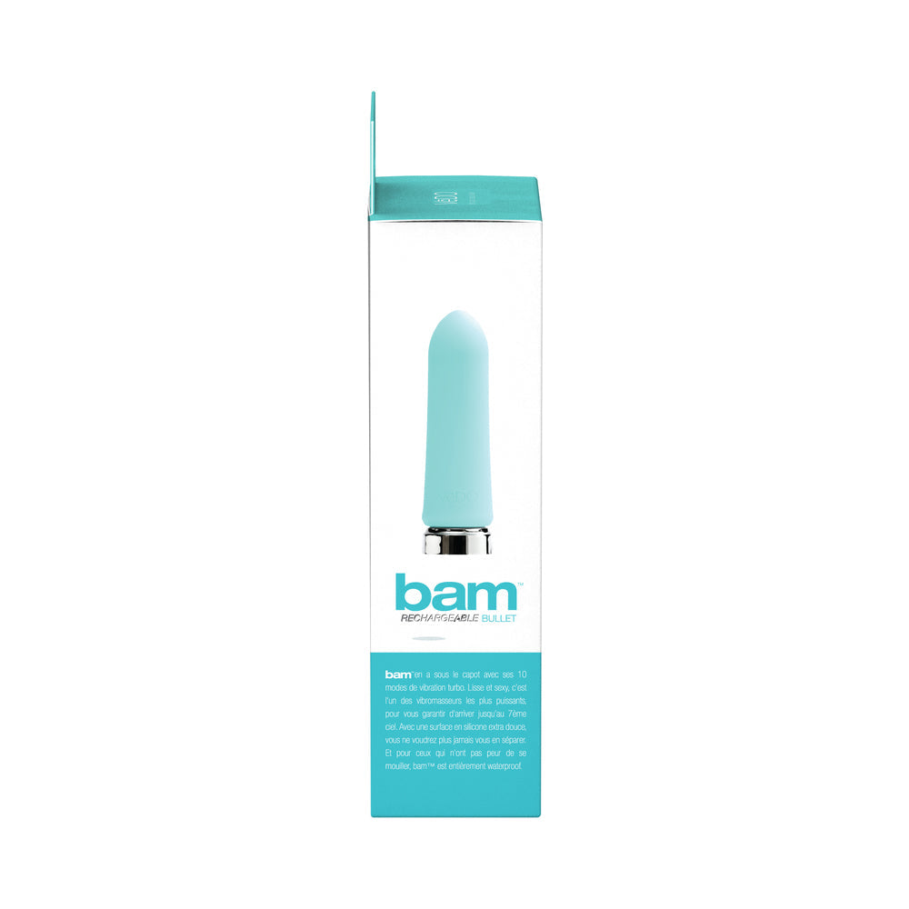 VeDO Bam Rechargeable Bullet - Tease Me Turquoise