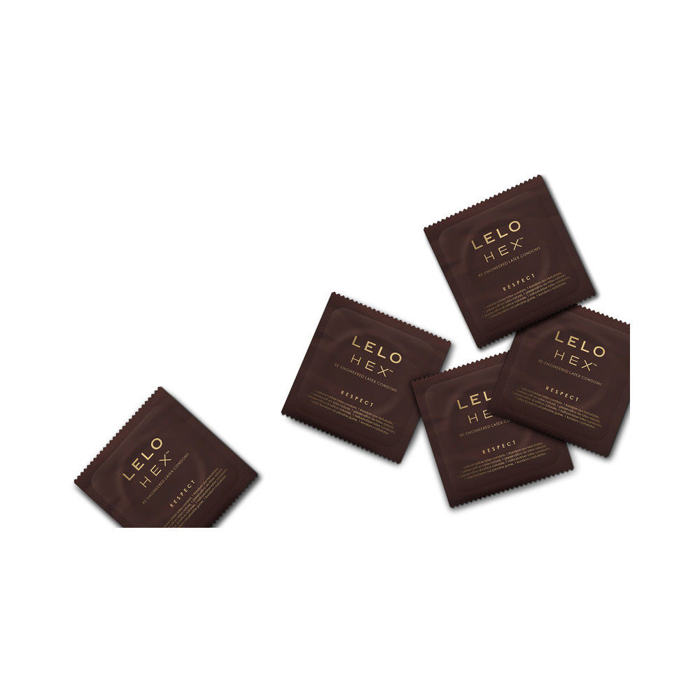 LELO HEX Respect XL Lubricated Latex Condoms 3-Pack - Fantasies Boutique