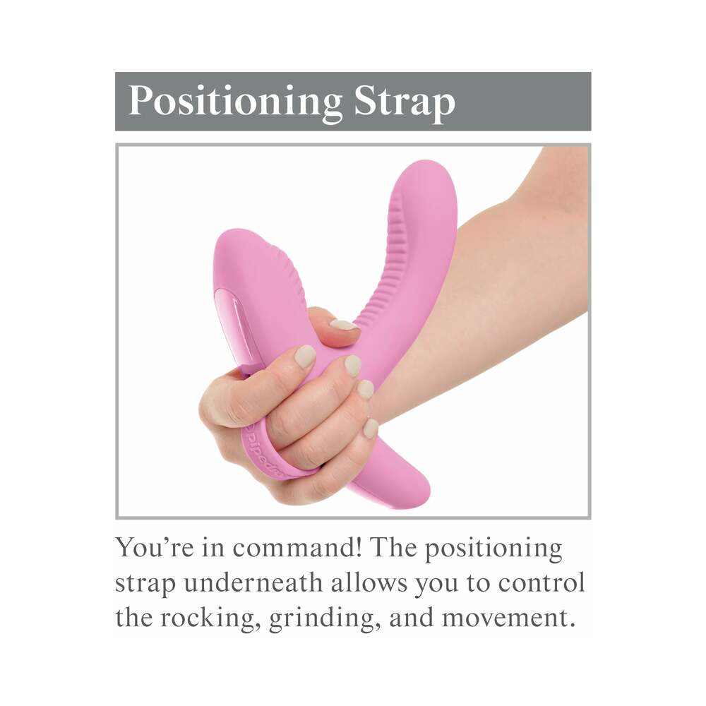 Pipedream 3Some Rock n' Grind Dual Stimulation Silicone Vibrator Pink - Fantasies Boutique