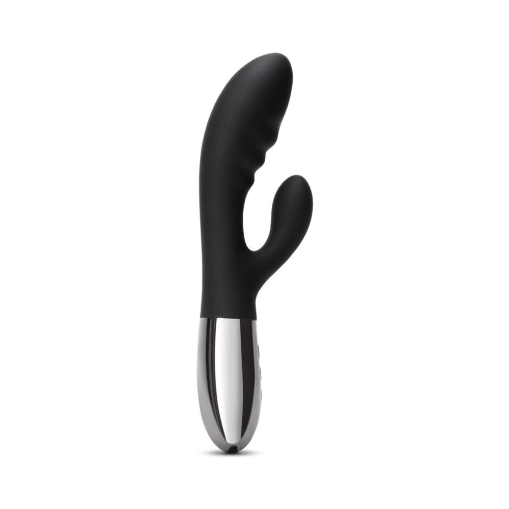 Le Wand Blend Rechargeable Double-Motor Silicone Rabbit Vibrator Black - Fantasies Boutique