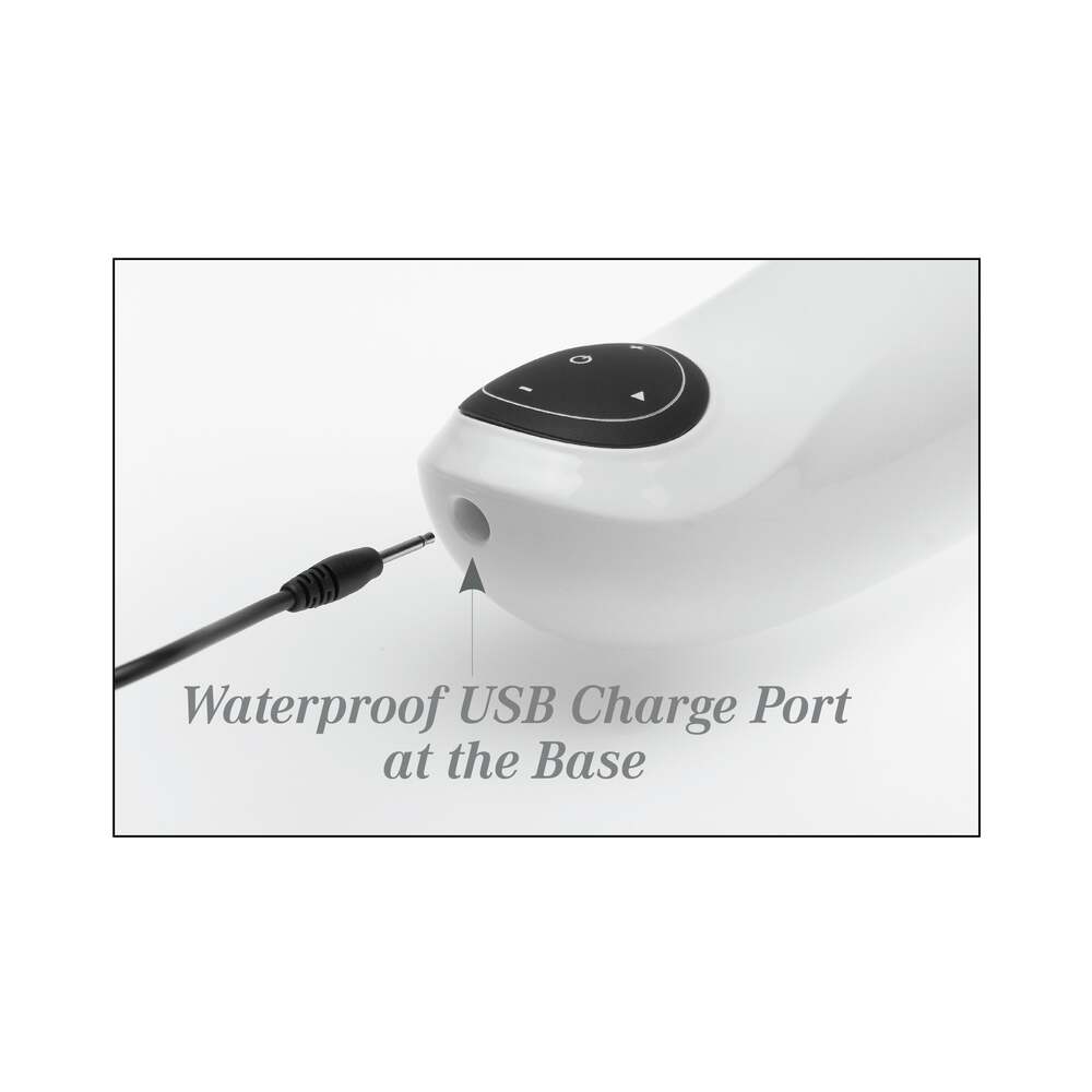 PDX Mega-Bator Ass Rechargeable Rotating Thrusting Stroker With Hands-Free Suction Cup Clear/Black - Fantasies Boutique