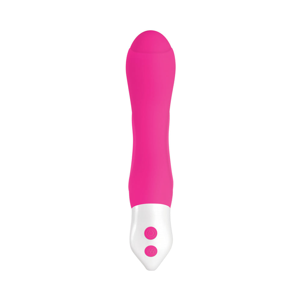Evolved Buxom G Rechargeable Silicone G-Spot Vibrator Pink - Fantasies Boutique