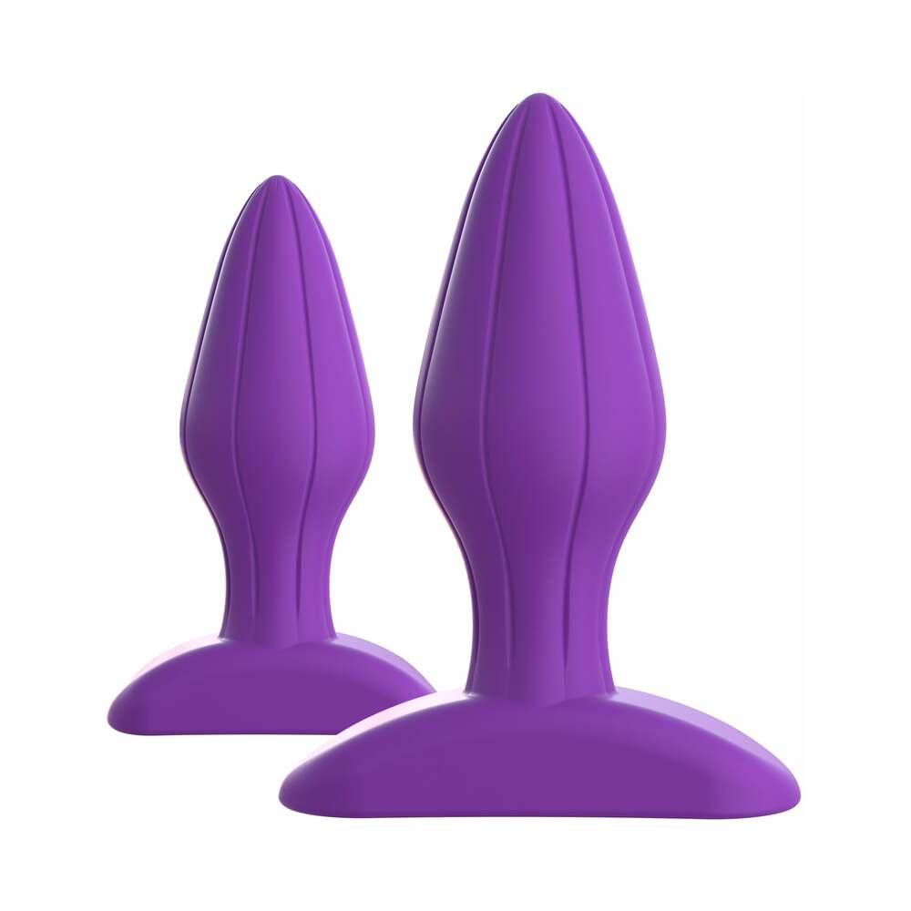 Fantasy For Her 2-Piece Silicone Her Designer Love Plug Set Purple - Fantasies Boutique