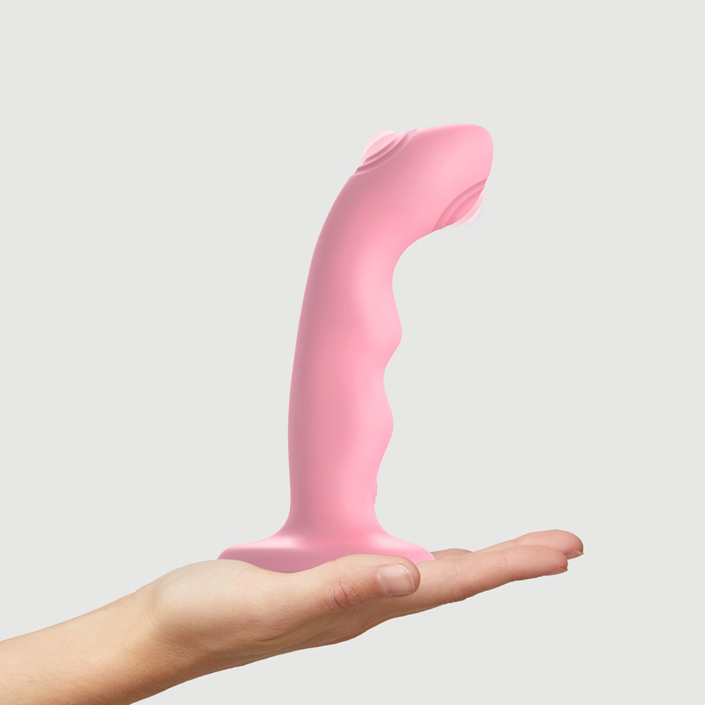 Strap-On-Me Tapping Dildo Wave Coral Pink - Fantasies Boutique