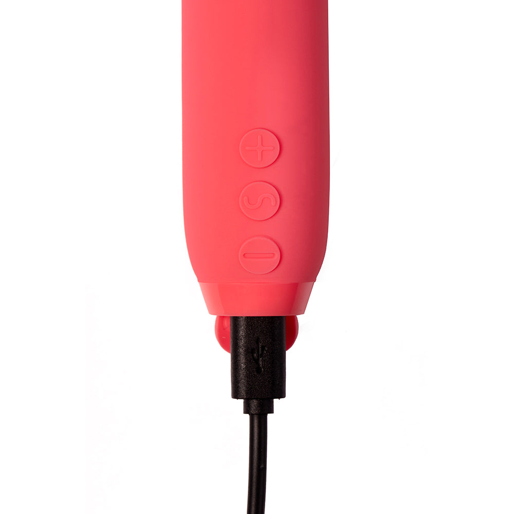 Je Joue Vita Rechargeable Silicone Wand Tip Bullet Vibrator Watermelon Pink - Fantasies Boutique